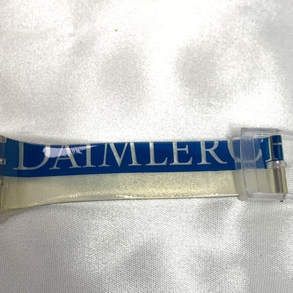Swatch Daimler Chrysler Vintage Collectible Promotional Wristwatch Clear/Blue - Picture 10 of 13